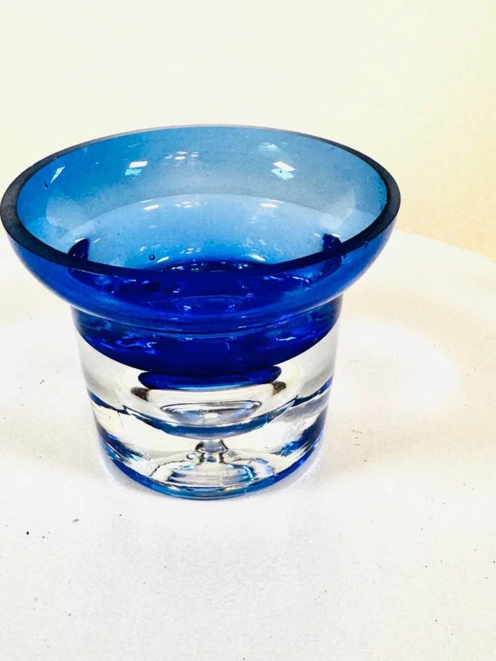Krosno Cobalt Blue Art Glass 3.25